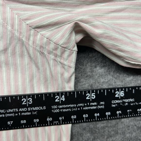 Ermenegildo Zegna Men’s Large Stripped Long Sleeve Button Up Dress Shirt (43/17) - Picture 5 of 8